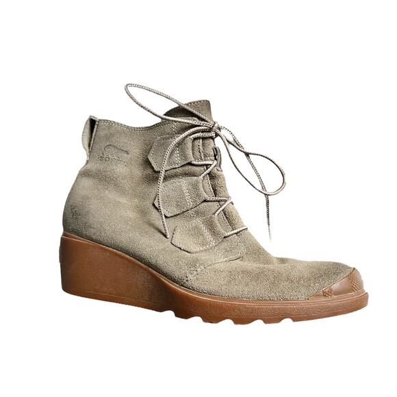 Sorel EUC Toronto Waterproof Lace-Up Wedge Booties - Picture 3 of 5